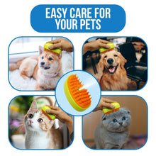 3-in-1 Cat Steamy Brush โ Self-Cleaning Pet Grooming & Hair Removal Comb