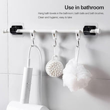 Heavy-Duty Wall-Mount Clip with Transparent Adhesive Base (2 Pc)
